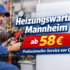 Heizung Wartung Mannheim – Professionelle Kontrolle und Wartung ab 58 €