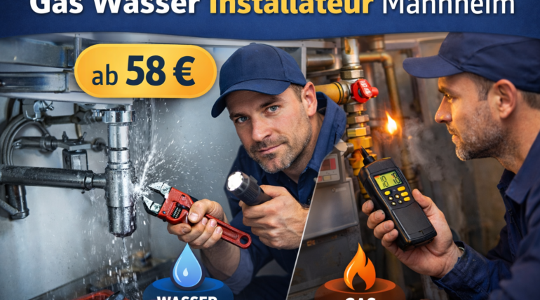 Gas wasser installateur mannheim ab 58 €