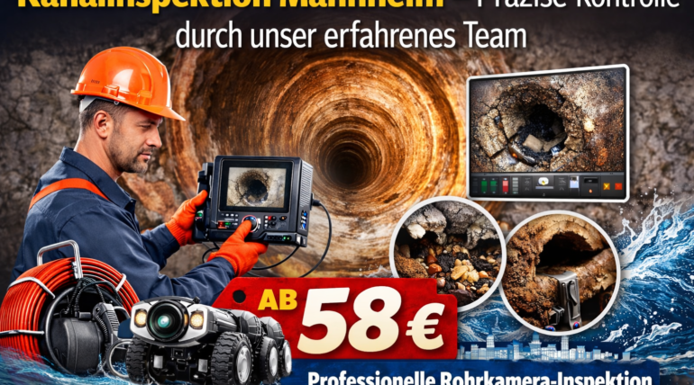Kanalinspektion Mannheim ab 58 €