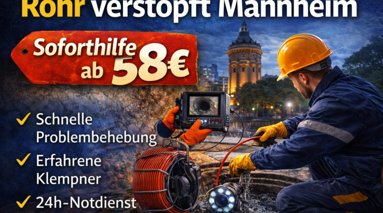 Rohr verstopft Mannheim ab 58 €