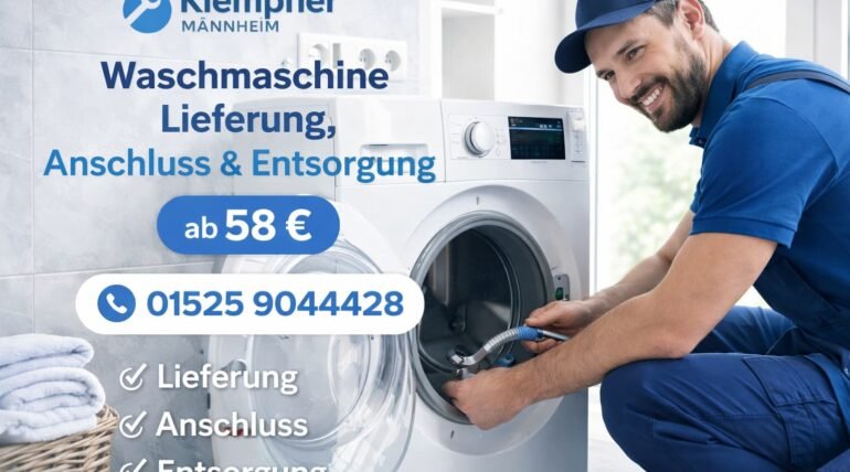 Waschmaschine Lieferung Anschluss Entsorgung
