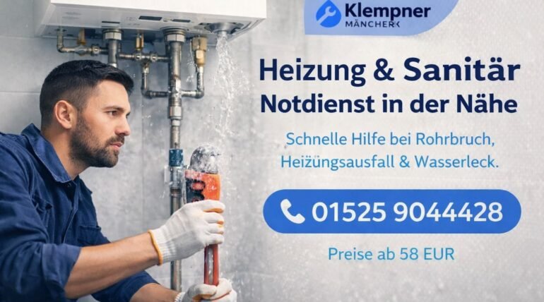 Heizung & Sanitär Notdienst in Mannheim – Klempner behebt Rohrbruch schnell und zuverlässig ab 58 €
