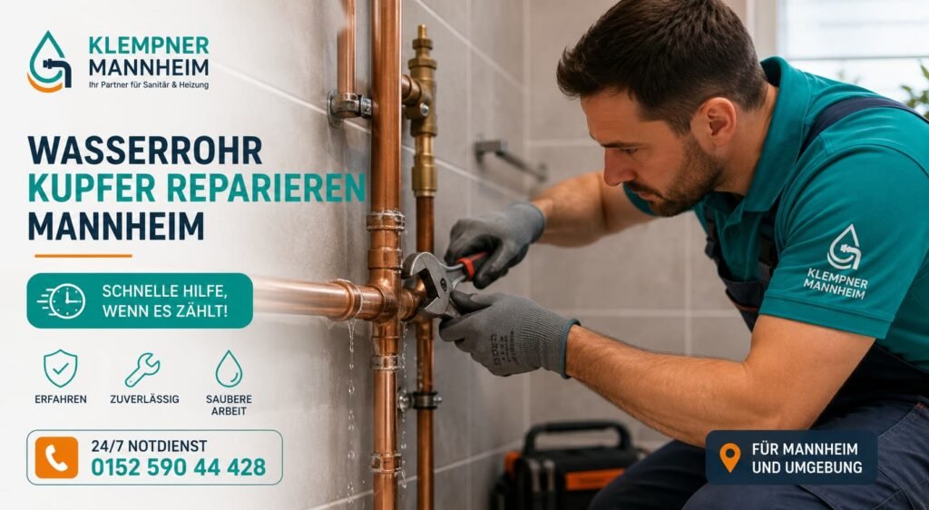 Wasserrohr Kupfer Reparieren Mannheim – Klempner bei Rohrreparatur