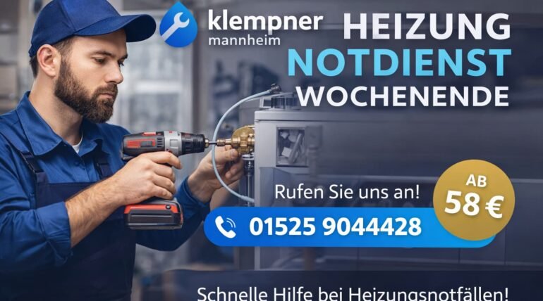 Klempner Mannheim behebt Heizungsnotdienst am Wochenende schnell und zuverlässig ab 58€