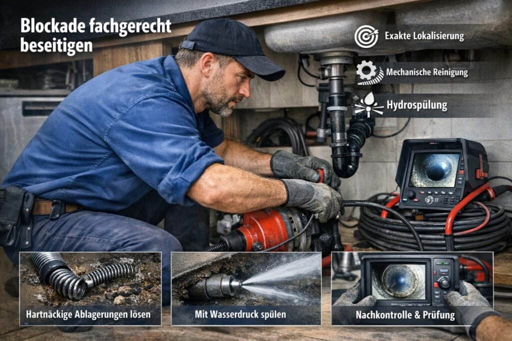 Klempner Mannheim Notdienst behebt verstopften Kanal – schnelle Hilfe ab 58€