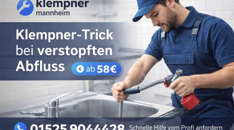 Klempner Trick bei verstopften Abfluss