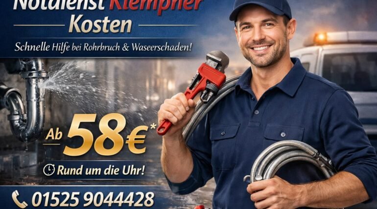 Notdienst Klempner Mannheim – Schnelle Hilfe bei Rohrbruch ab 58€, 24h erreichbar