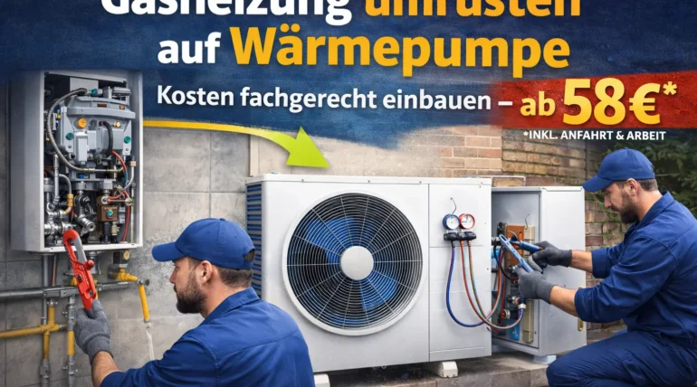 gasheizung umrüsten auf wärmepumpe kosten