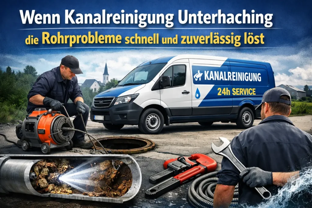 Wenn Kanalreinigung Unterhaching die Rohrprobleme schnell und zuverlässig löst