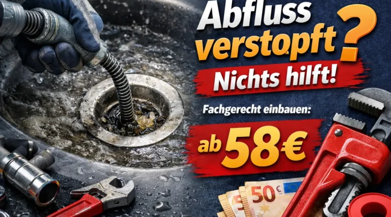 abfluss verstopft nichts hilft