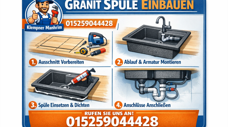 granit spüle einbauen