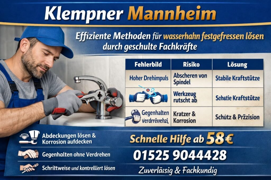 wasserhahn festgefressen lösen