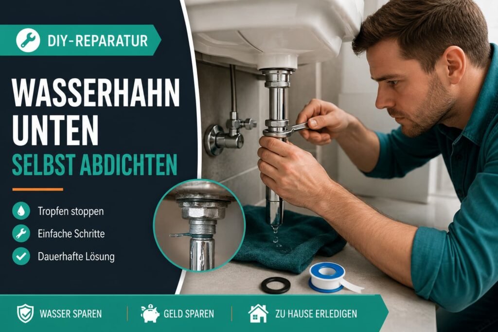 DIY-Reparatur Wasserhahn unten selbst abdichten