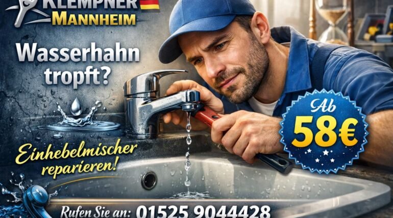 ًWasserhahn tropft einhebelmischer