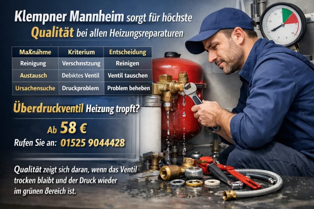 überdruckventil heizung tropft
