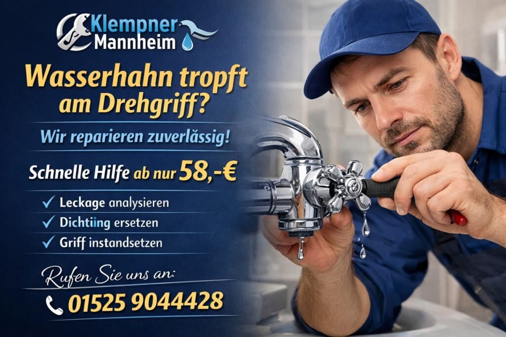 wasserhahn tropft drehgriff