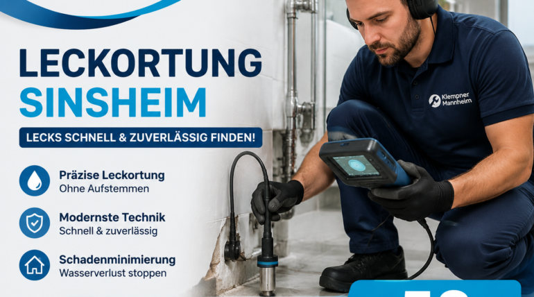 Klempner Mannheim Leckortung Sinsheim – professionelle Lecksuche ab 58€