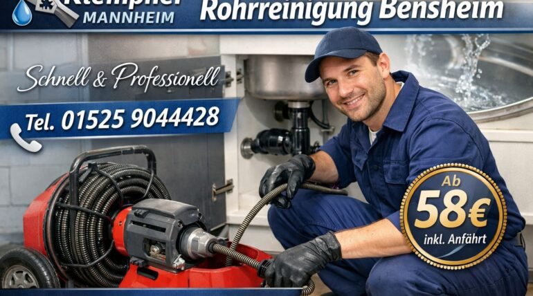 Rohrreinigung Bensheim Service von Klempner Mannheim ab 58€