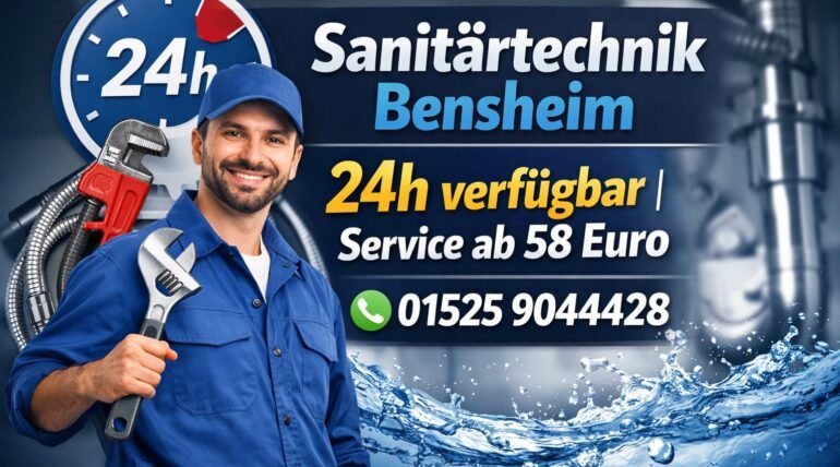 Sanitärtechnik Bensheim 24h verfügbar | Service ab 58 Euro