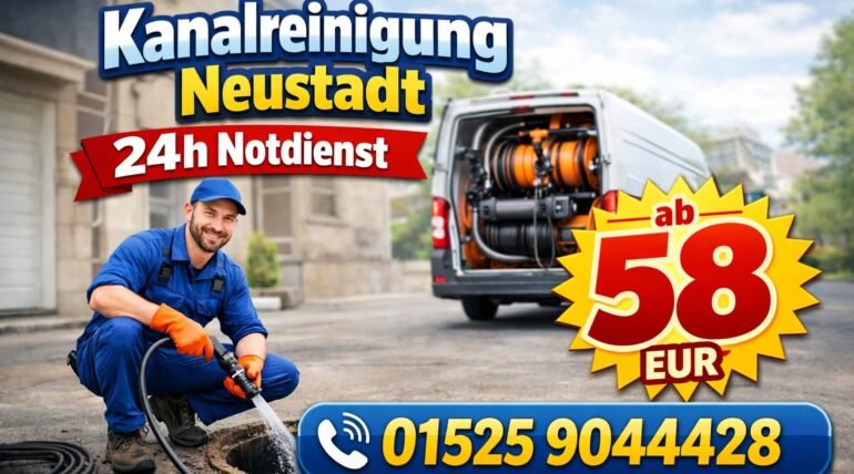 Kanalreinigung Neustadt 24h Notdienst ab 58 EUR