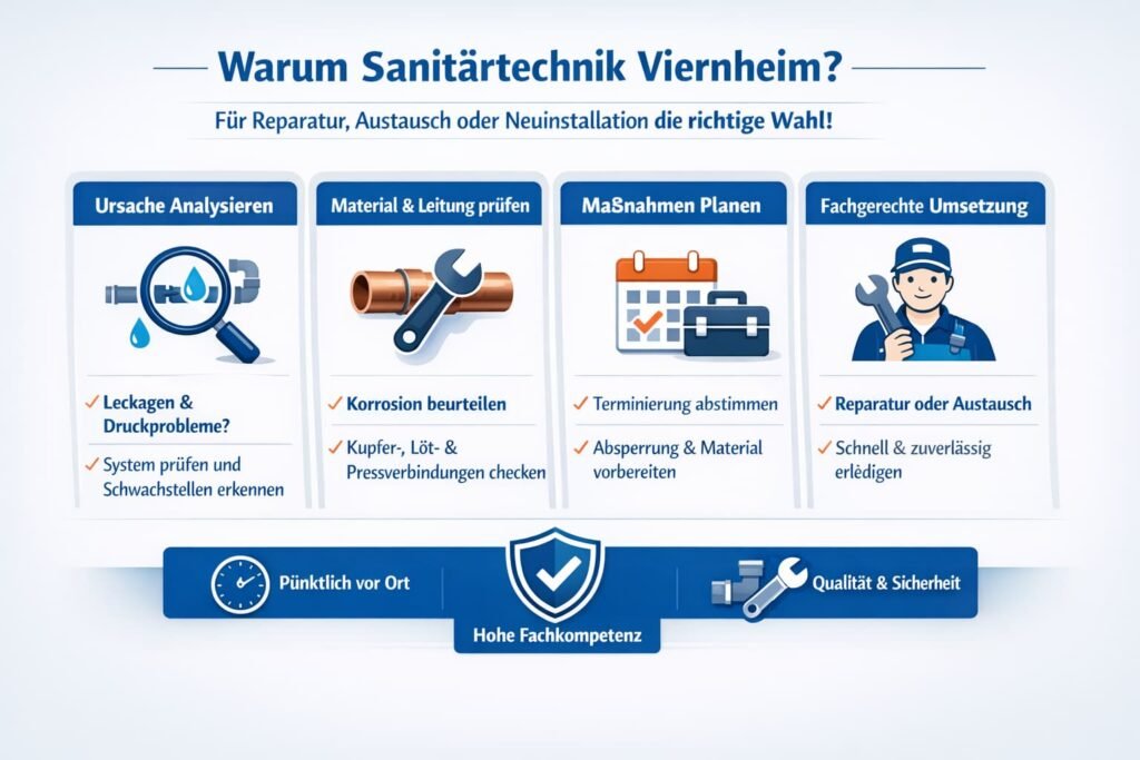 Wann sanitärtechnik viernheim für Reparatur, Austausch oder Neuinstallation die richtige Wahl ist