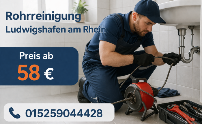 Rohrreinigung Ludwigshafen am Rhein 24/7 | Ab 58 Euro