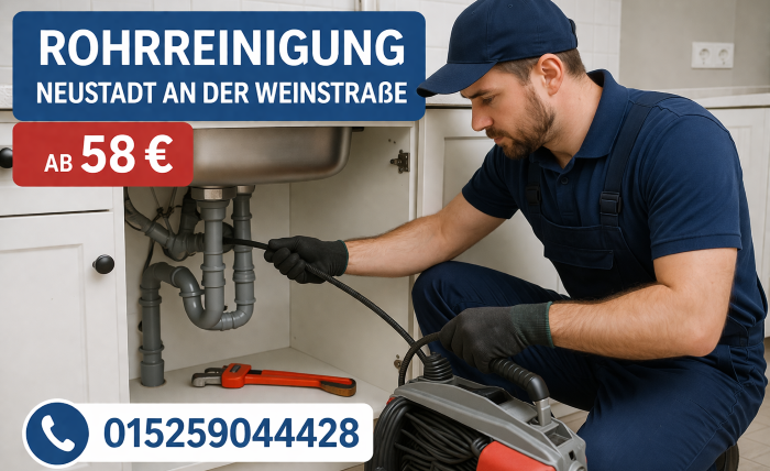 Rohrreinigung Neustadt an der Weinstraße 24h | Ab 58 Euro