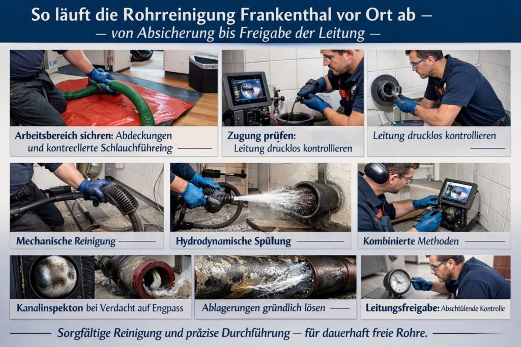 Fachtechniker bei der Rohrreinigung in Frankenthal – sichere Reinigung und Kontrol
