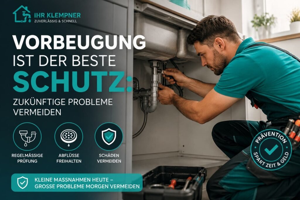Klempner überprüft und repariert Rohrleitungen zur Vorbeugung von zukünftigen Sanitärproblemen.