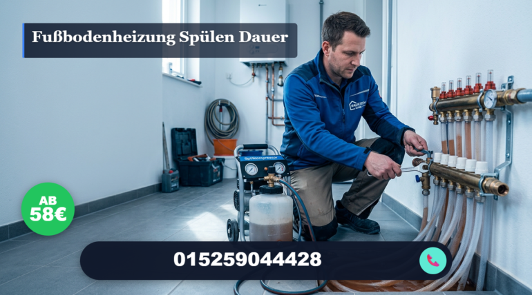 fußbodenheizung spülen dauer