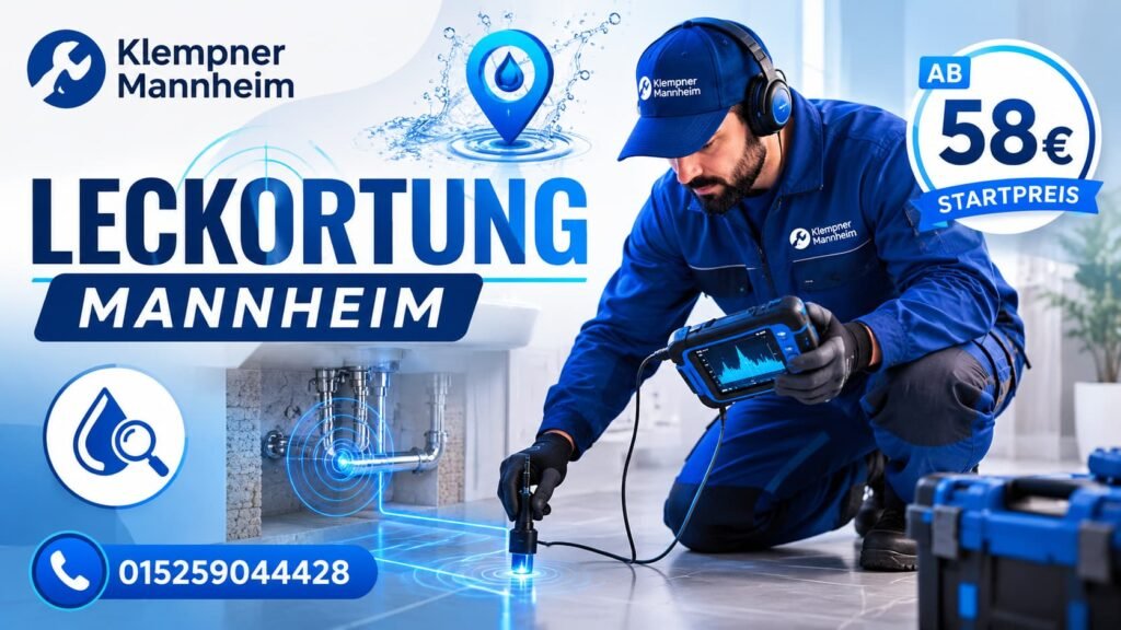 Fachmann bei der Reparatur eines Wasserschadens