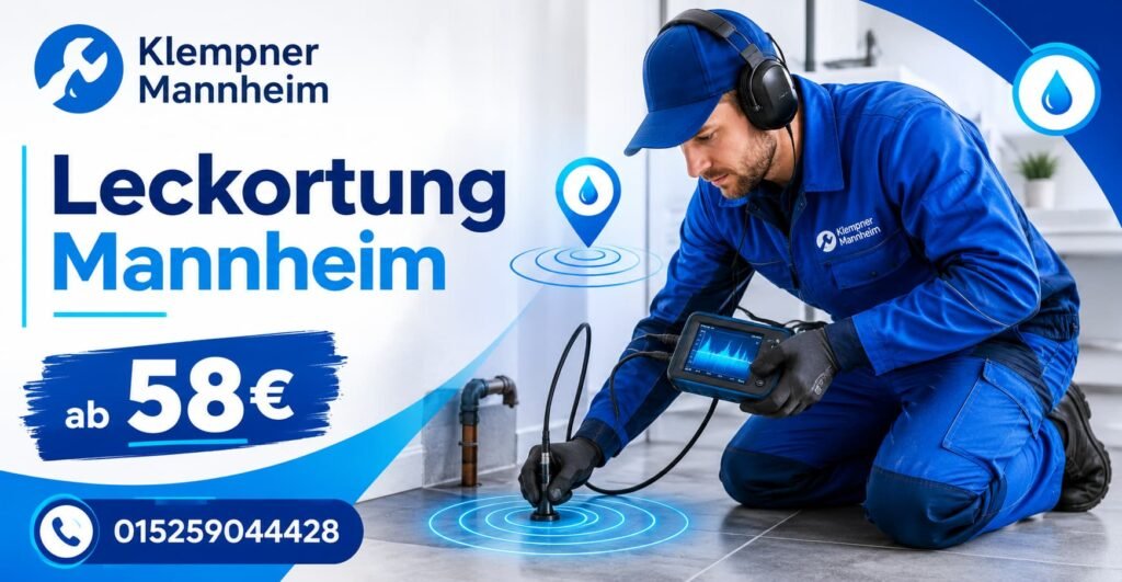 Professioneller Klempner im Einsatz