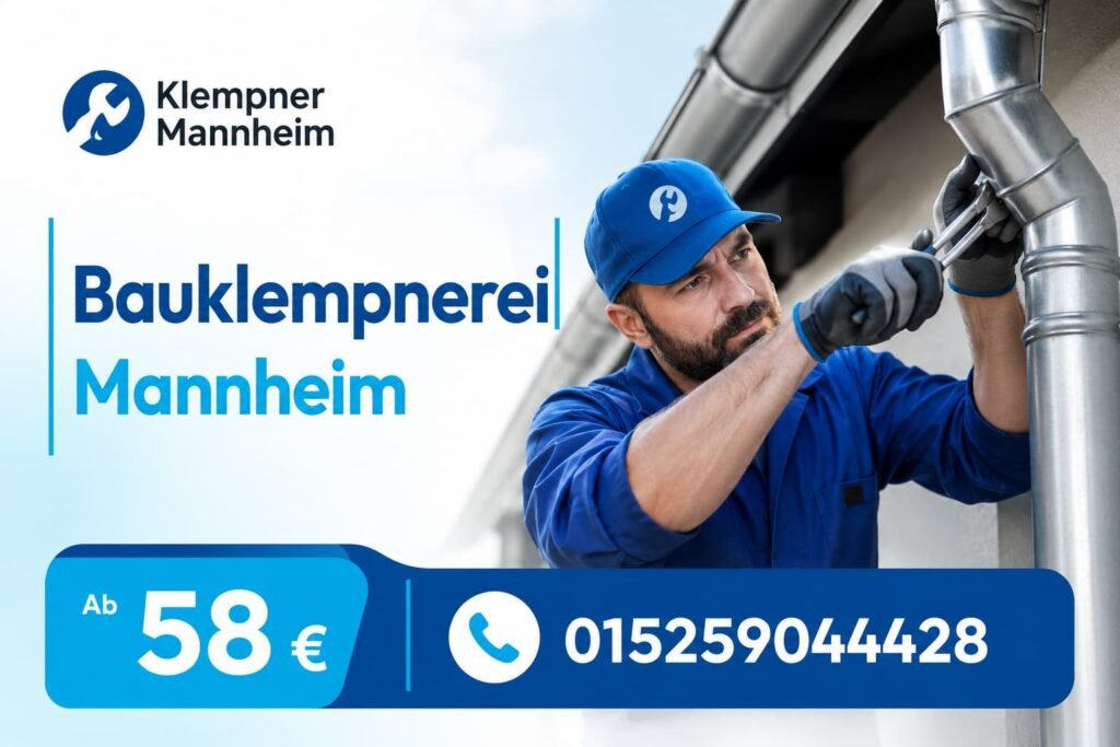 Erfahrener Handwerker bei der Reparatur von Dachentwässerungssystemen