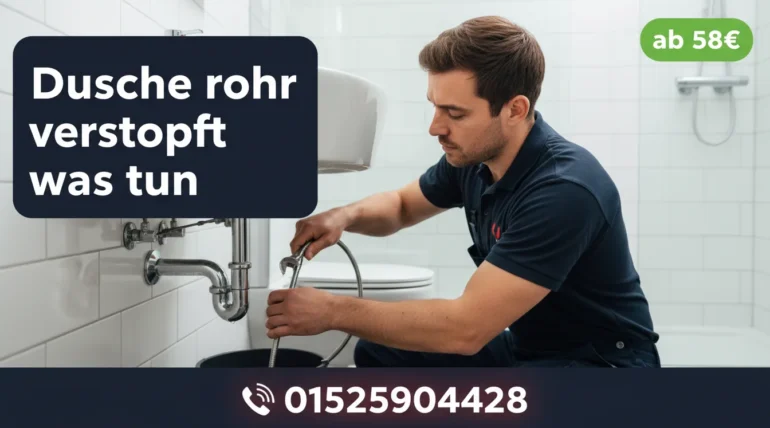 dusche rohr verstopft was tun