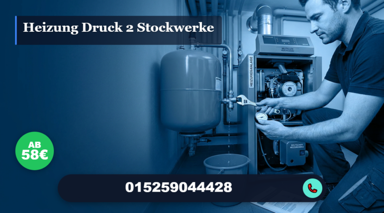heizung druck 2 stockwerke