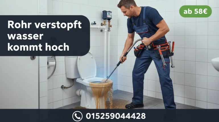 rohr verstopft wasser kommt hoch