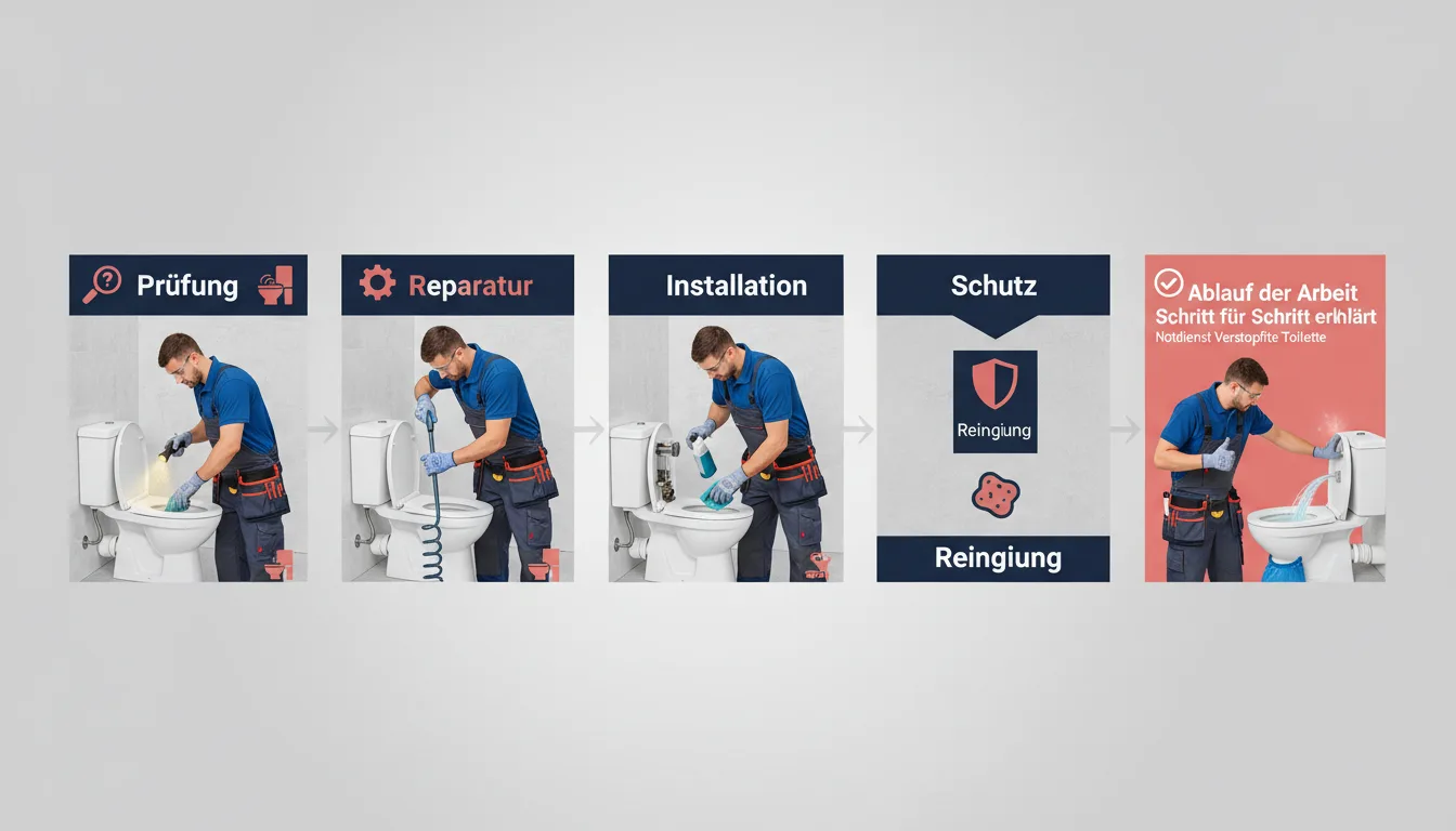 notdienst verstopfte toilette – Lösung
