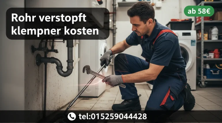 rohr verstopft klempner kosten