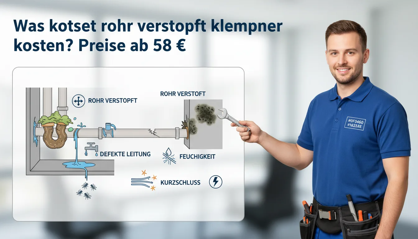 rohr verstopft klempner kosten – Problem