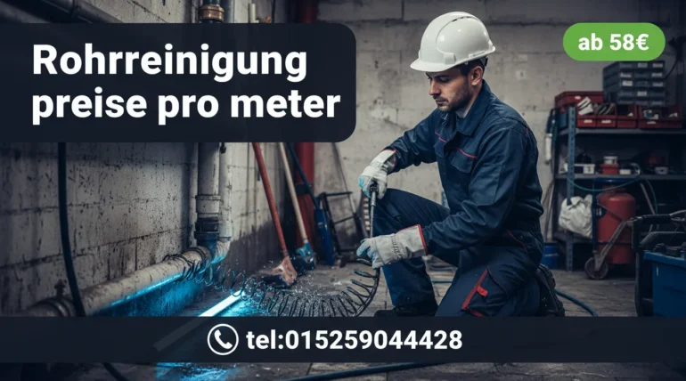 rohrreinigung preise pro meter