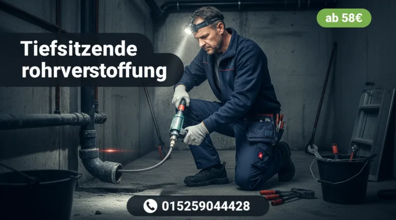 tiefsitzende rohrverstopfung