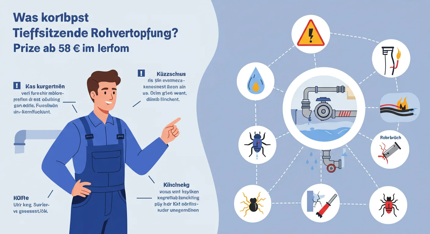tiefsitzende rohrverstopfung – Problem