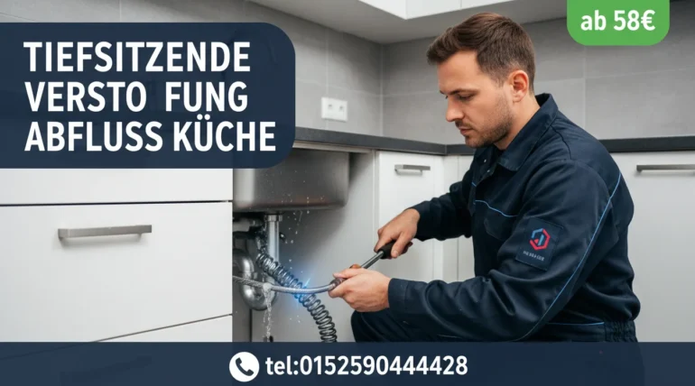 tiefsitzende verstopfung abfluss küche