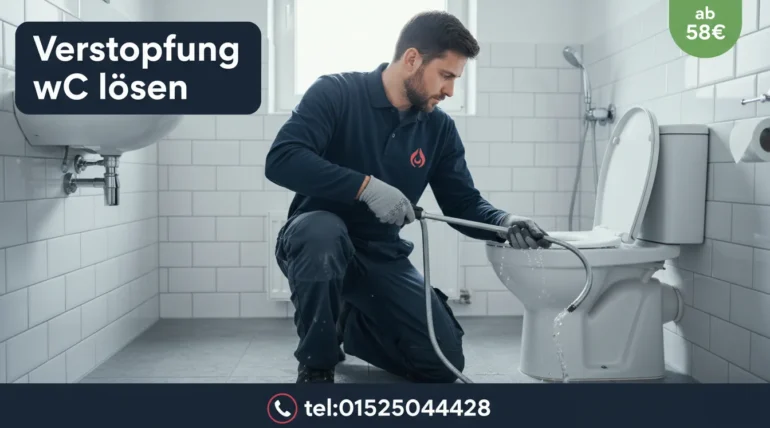 verstopfung wc lösen