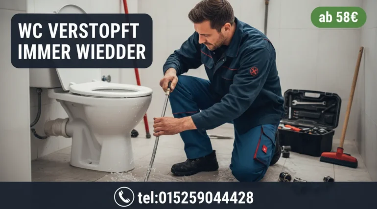 wc verstopft immer wieder